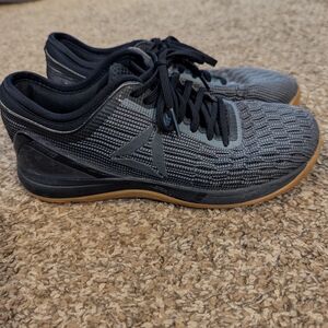 Reebok Men's Black and Gray Sneakers